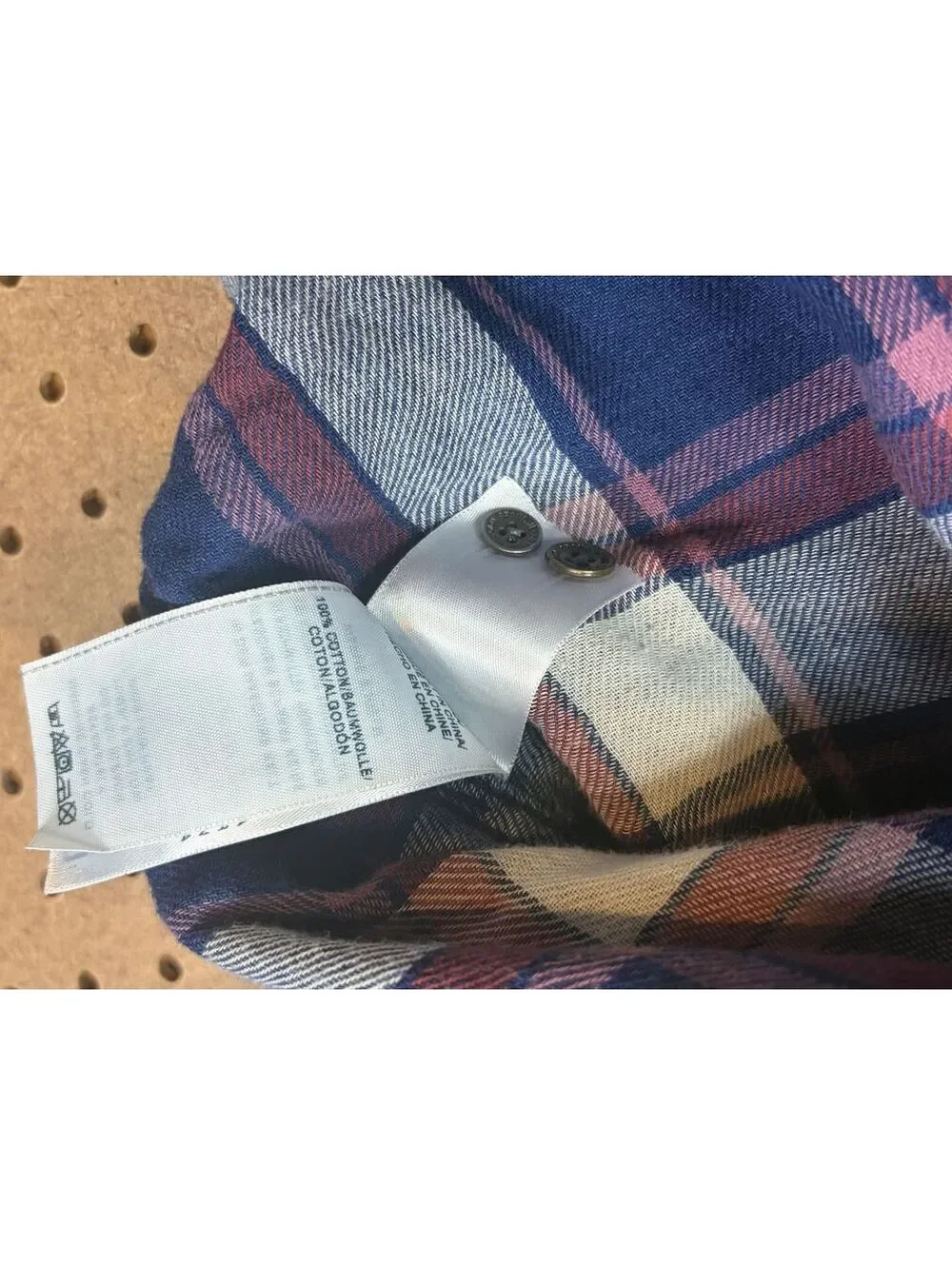 True Relgion Slim red and blue flannel Medium